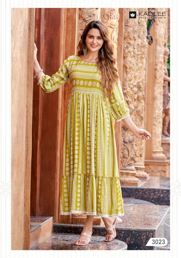 Kadlee Sameera Vol 2 Rayon Designer Anarkali Long Kurti Collection